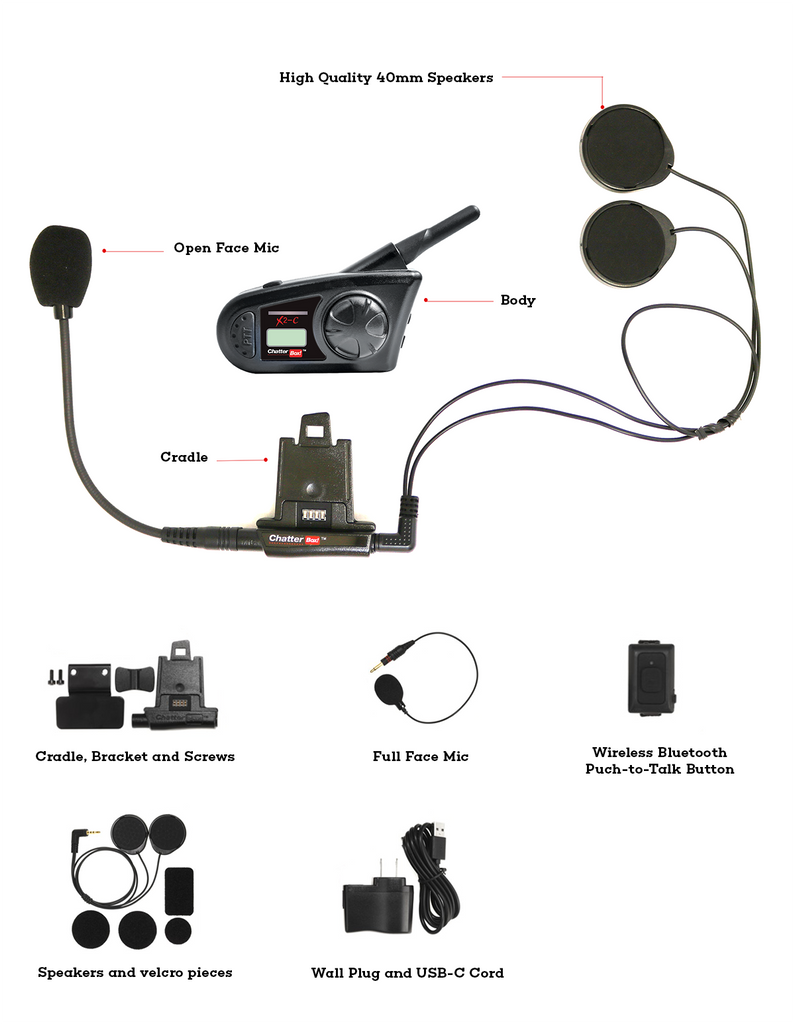 CHATTERBOX X2-C LONG RANGE GMRS/FRS COMMUNICATOR